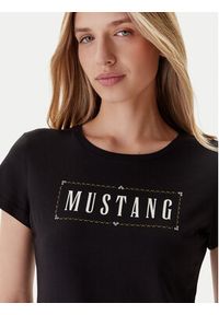 Mustang T-Shirt Loa 1016754 Czarny Slim Fit. Kolor: czarny. Materiał: bawełna #4