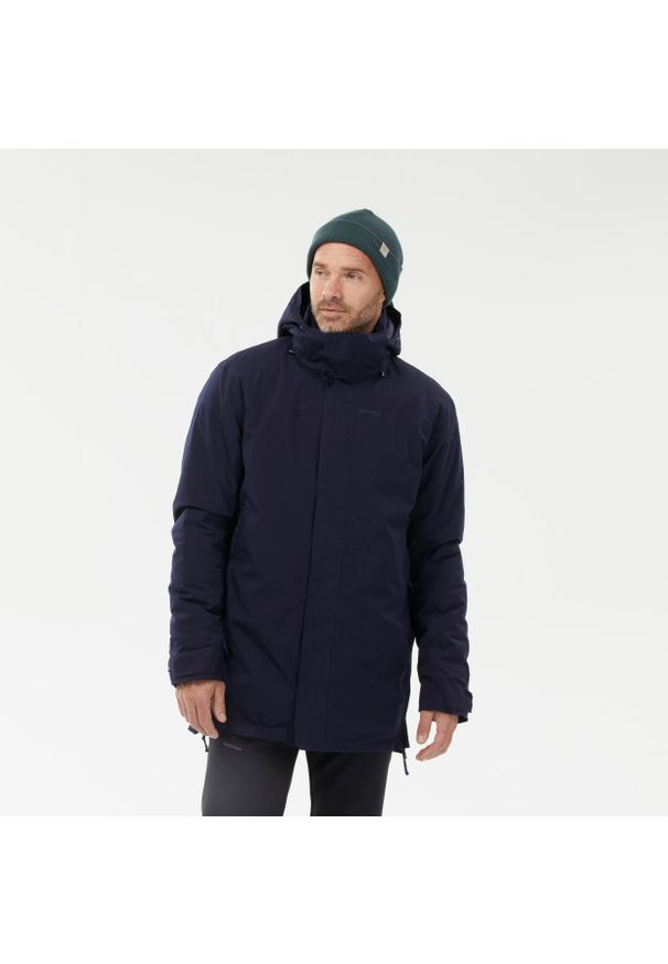 quechua - Parka turystyczna męska zimowa Quechua NH500 -10°C wodoodporna. Okazja: na spacer. Kolor: wielokolorowy, niebieski, czarny. Materiał: materiał. Sezon: zima