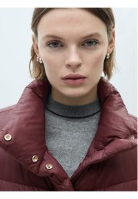 mango - Mango Kurtka puchowa Time 77048263 Bordowy Regular Fit. Kolor: czerwony. Materiał: syntetyk #4