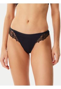 Hunkemöller Stringi Jemima 301077 Czarny. Kolor: czarny. Materiał: syntetyk