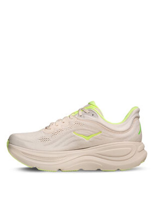 HOKA - Hoka Buty do biegania Bondi 9 1162011 Beżowy. Kolor: beżowy. Materiał: materiał