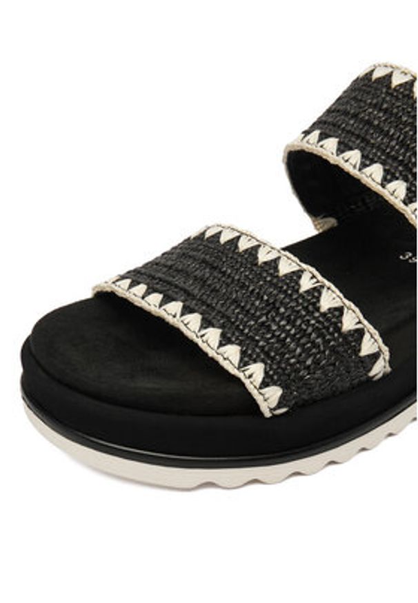 Remonte Klapki CEO-D3P52-03 Czarny. Kolor: czarny. Materiał: materiał