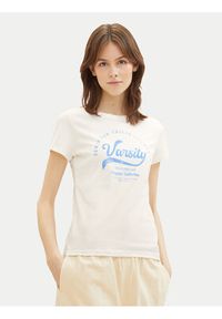 Tom Tailor Denim T-Shirt 1040185 Biały Regular Fit. Kolor: biały. Materiał: bawełna #3