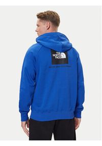 The North Face Bluza Redbox NF0A89F9 Niebieski Regular Fit. Kolor: niebieski. Materiał: bawełna #5