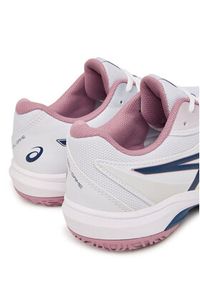 Asics Buty do tenisa Gel-Game Gs 1044A083 Biały. Kolor: biały. Materiał: skóra. Sport: tenis #7