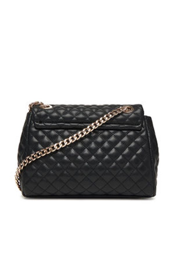 Guess Torebka Everlee HWQG86 79210 Czarny. Kolor: czarny. Materiał: skórzane