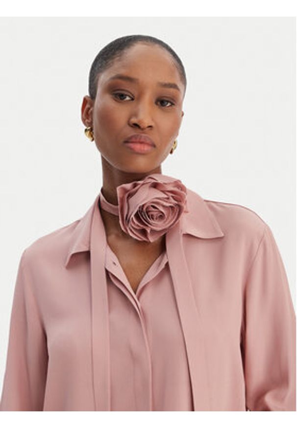 Marella Koszula Calca 2613111061 Różowy Regular Fit. Kolor: różowy. Materiał: acetat