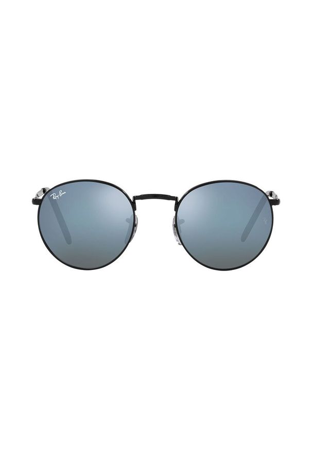 Ray-Ban okulary przeciwsłoneczne New Round kolor czarny. Kształt: okrągłe. Kolor: czarny