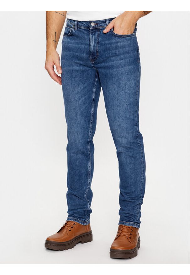 Napapijri Jeansy NP0A4HLQ Niebieski Slim Fit. Kolor: niebieski