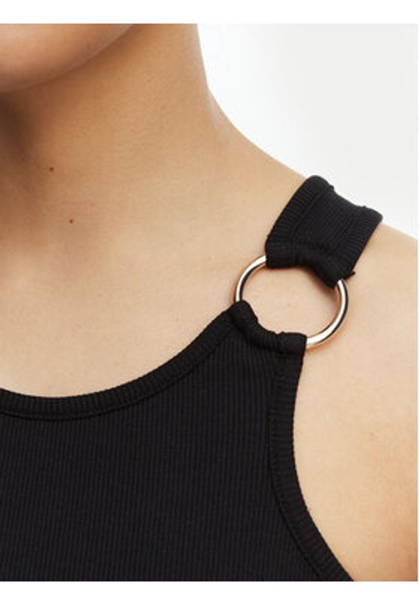 Liu Jo Beachwear Top VA6122 J4822 Czarny Regular Fit. Kolor: czarny. Materiał: bawełna