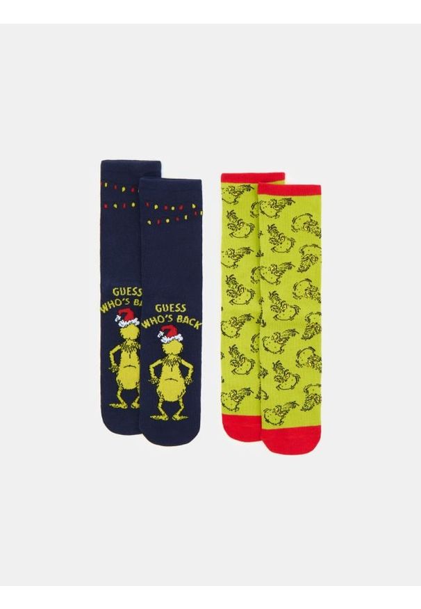 Sinsay - Skarpetki 2 pack Grinch - wielobarwny