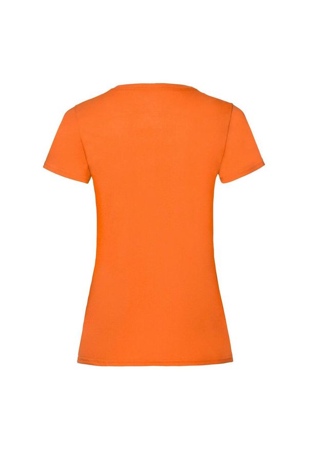 FRUIT OF THE LOOM - Koszulka Damska Valueweight. Kolor: żółty, wielokolorowy, pomarańczowy. Sport: turystyka piesza
