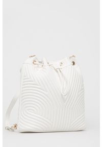 Sisley Plecak damski kolor biały mały gładki. Kolor: biały. Wzór: gładki #4