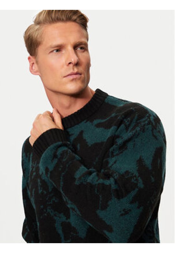 Jack & Jones - Jack&Jones Sweter Rollie 12215468 Zielony Relaxed Fit. Kolor: zielony. Materiał: syntetyk