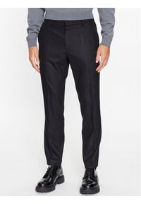 BOSS - Boss Spodnie garniturowe P-Genius-CW-234 50503253 Czarny Slim Fit. Kolor: czarny. Materiał: wełna, syntetyk