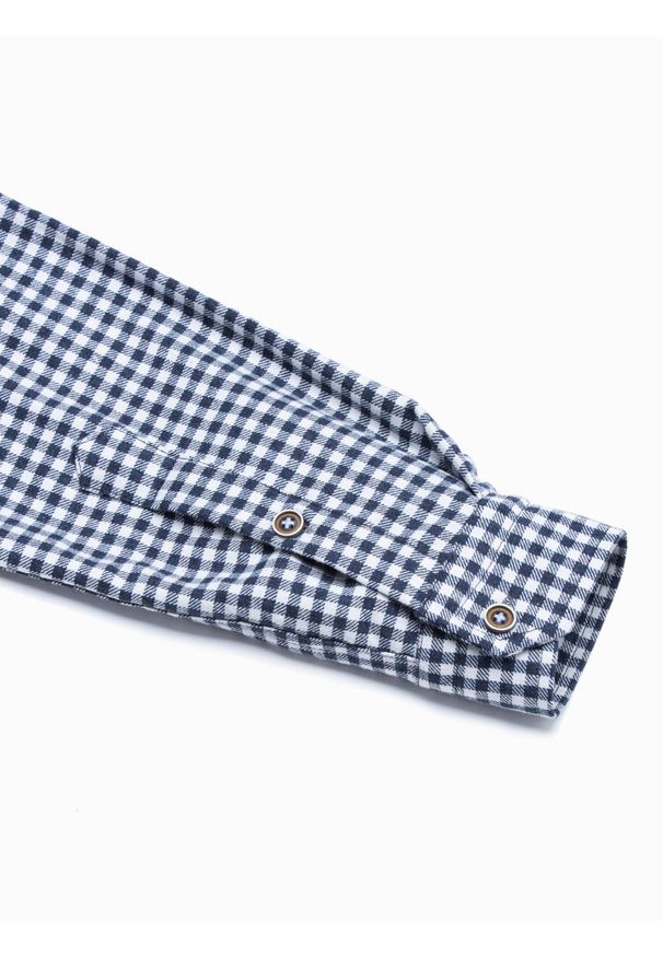 Biała koszula Ombre Clothing długa, z długim rękawem
