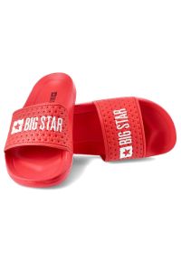 Big-Star - Czerwone Klapki Big Star Dziecięce Buty Na Lato. Okazja: na co dzień. Kolor: czerwony. Materiał: materiał. Sezon: lato. Styl: wakacyjny, casual #9