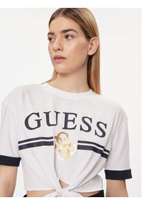 Guess T-Shirt Mylah V4GI00 I3Z14 Biały Boxy Fit. Kolor: biały. Materiał: bawełna