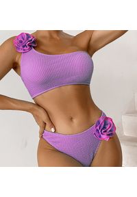 Intica - Kostium kąpielowy bikini z kwiatowym wzorem na lato Inna. Kolor: zielony. Materiał: materiał. Wzór: kwiaty #4