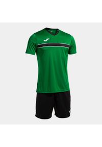 Zestaw koszulka treningowa i spodenki Joma Victory. Kolor: czarny, wielokolorowy, zielony. Sport: piłka nożna #1