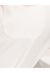 LE TRICOT PERUGIA - Białe spodnie z kieszeniami. Kolor: biały. Materiał: bawełna, materiał. Wzór: aplikacja #4