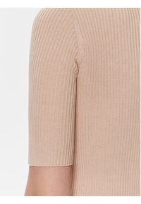 Pinko Sweter Tritone Maglia . 102017 A1KW Beżowy Slim Fit. Kolor: beżowy. Materiał: jedwab, bawełna #5