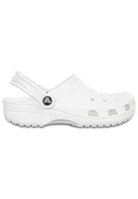 Klapki dla dorosłych Crocs Classic. Okazja: na co dzień. Kolor: biały. Materiał: materiał, syntetyk. Styl: casual