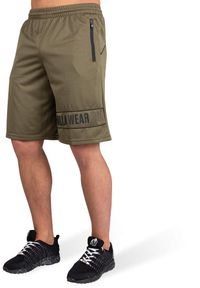 GORILLA WEAR - Spodenki fitness męskie Gorilla Wear Branson Shorts. Kolor: wielokolorowy, zielony, czarny. Długość: krótkie. Sport: fitness