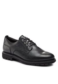 Clarks Półbuty Batcombe Tie 261734347 Czarny. Kolor: czarny. Materiał: skóra