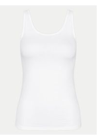 Triumph Top Sense Of Cotton 10224974 Biały Slim Fit. Kolor: biały. Materiał: bawełna #5