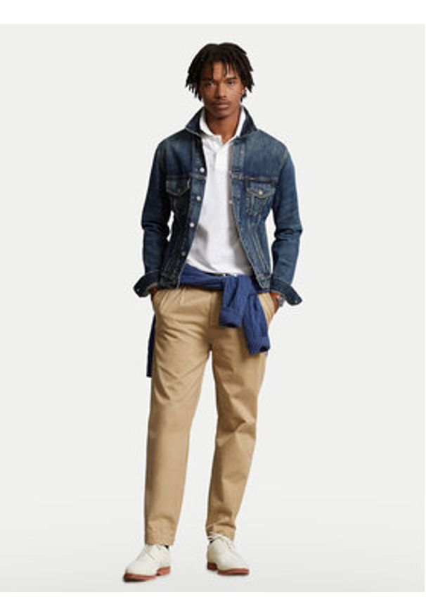 Polo Ralph Lauren Polo Core Replen 710666998 Biały Custom Slim Fit. Typ kołnierza: polo. Kolor: biały. Materiał: bawełna