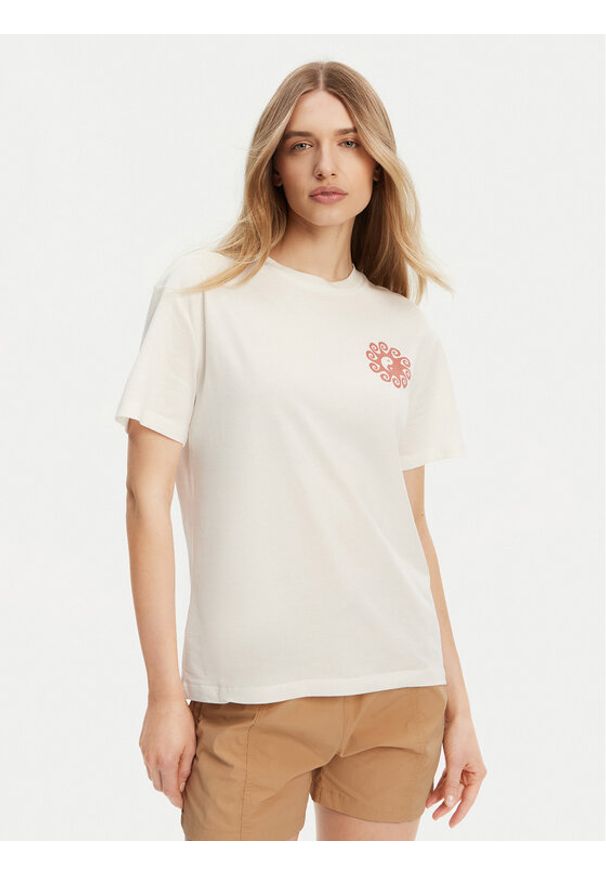Billabong T-Shirt EBJZT00432-SCS Biały Regular Fit. Kolor: biały. Materiał: bawełna
