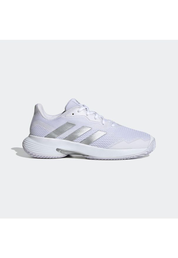 Buty tenisowe damskie Adidas Courtjam Control na twardą nawierzchnię. Materiał: mesh, kauczuk. Szerokość cholewki: normalna. Model: Adidas Cloudfoam. Sport: tenis