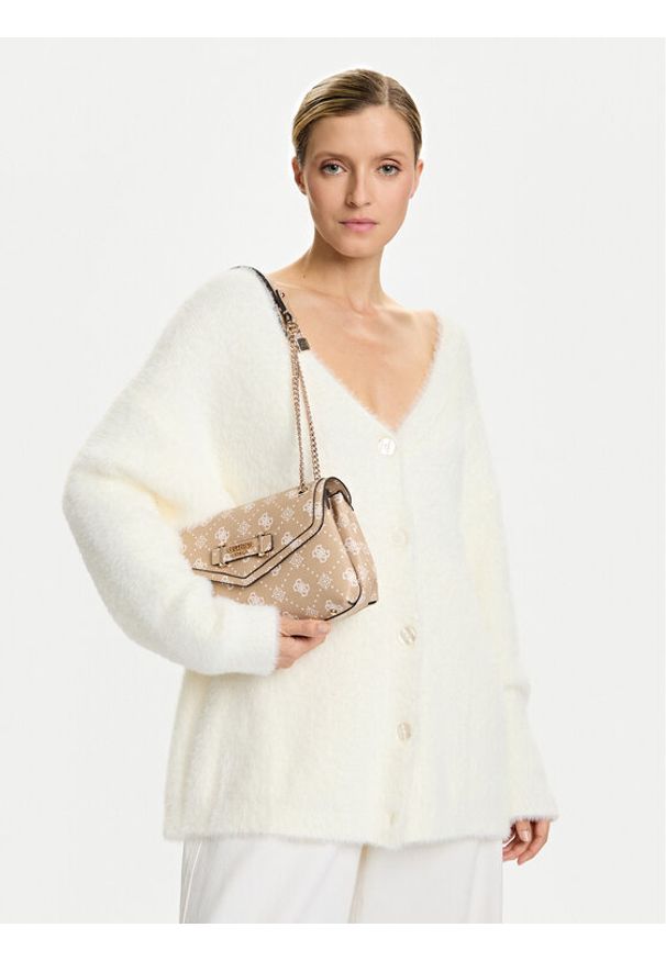 Guess Torebka Silia HWGP98 90210 Beżowy. Kolor: beżowy. Materiał: skórzane