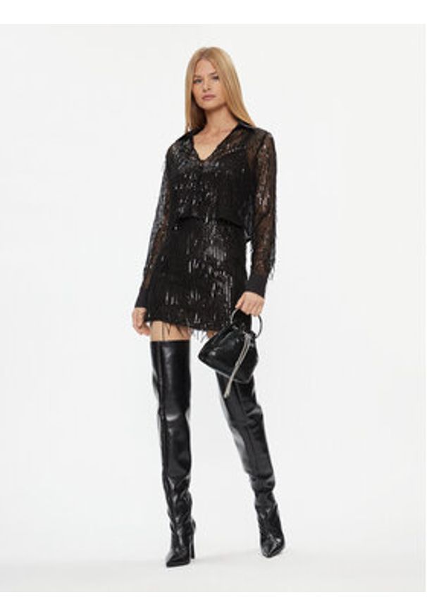 only - ONLY Spódnica mini 15305742 Czarny Regular Fit. Kolor: czarny. Materiał: syntetyk