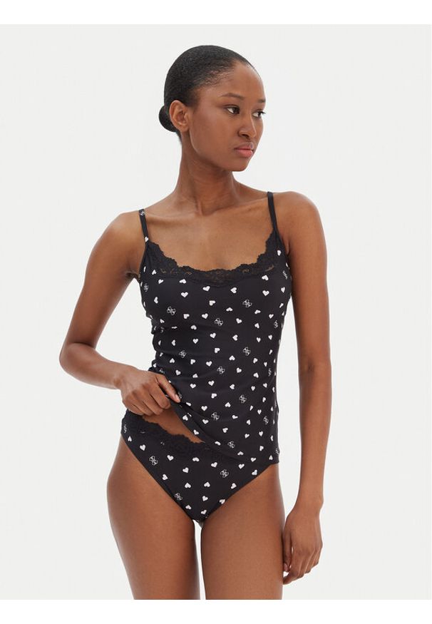 Guess Komplet bielizny O6RG09 KG630 Czarny. Kolor: czarny. Materiał: syntetyk