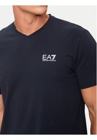 EA7 Emporio Armani T-Shirt 8NPT27 PJVQZ 1562 Granatowy Regular Fit. Kolor: niebieski. Materiał: bawełna