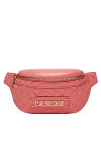 Love Moschino - LOVE MOSCHINO Saszetka nerka JC4003PP1MLA0464 Koralowy. Kolor: pomarańczowy. Materiał: skóra