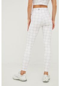 Guess legginsy damskie kolor biały wzorzyste. Kolor: biały. Materiał: skóra #2