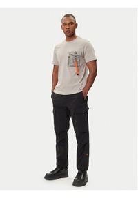 Parajumpers T-Shirt Mojave 25WMPMTSRE07 Beżowy Regular Fit. Kolor: beżowy. Materiał: bawełna #4