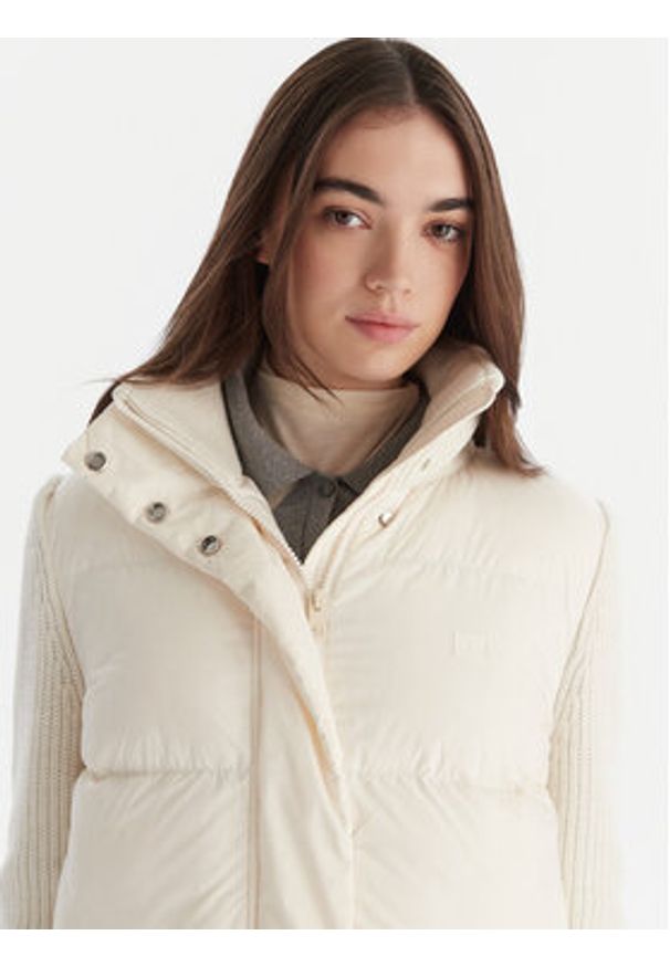 TOMMY HILFIGER - Tommy Hilfiger Kurtka puchowa Modern WW0WW45738 Écru Regular Fit. Materiał: wełna, syntetyk