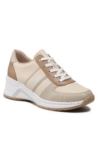 Sneakersy Rieker. Kolor: beżowy #1