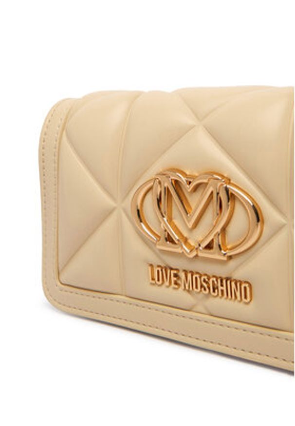 Love Moschino - LOVE MOSCHINO Torebka JC5640PP1OLC0129 Beżowy. Kolor: beżowy. Materiał: skórzane
