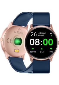Smartwatch Gino Rossi Zegarek G. ROSSI SMARTWATCH SW010-17 róż + granat. Rodzaj zegarka: smartwatch. Kolor: różowy