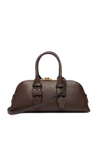 Pinko - PINKO Torebka Bowling Bag Baguette AI 25-26 PLTT 105334 A0QO Brązowy. Kolor: brązowy. Materiał: skórzane
