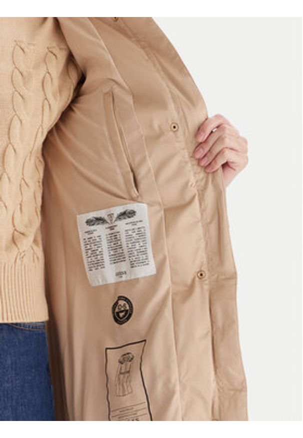 Guess Kurtka puchowa W5BL30 W2802 Beżowy Regular Fit. Kolor: beżowy. Materiał: syntetyk