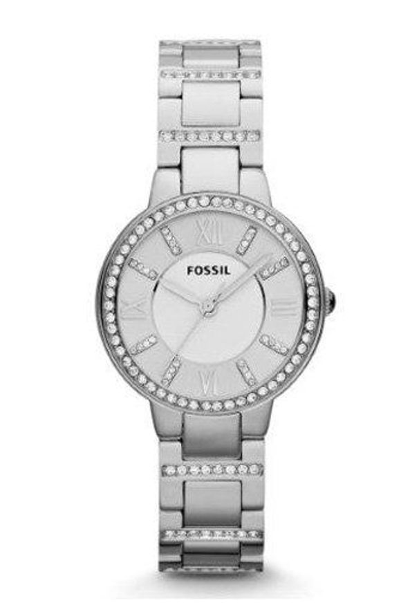 Fossil - Zegarek ES3282. Kolor: srebrny. Materiał: materiał
