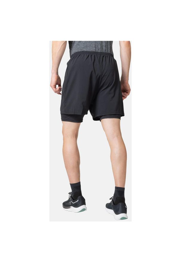 Spodenki do biegania męskie Odlo 2-in-1 ESSENTIAL 5 INCH. Kolor: czarny. Sport: turystyka piesza