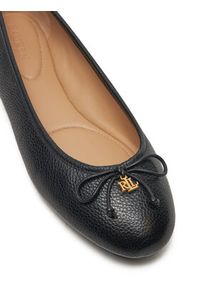 Lauren Ralph Lauren Baleriny 802942766001 Czarny. Kolor: czarny. Materiał: skóra