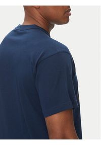 Versace Jeans Couture T-Shirt 78GAHT01 Granatowy Regular Fit. Kolor: niebieski. Materiał: bawełna